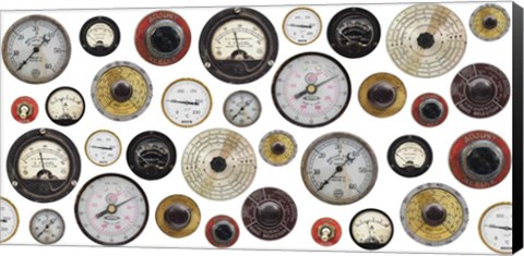 Framed Gauges Meters Switches Print
