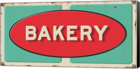 Framed Bakery Embossed Print