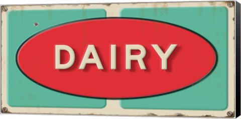 Framed Dairy Embossed Print