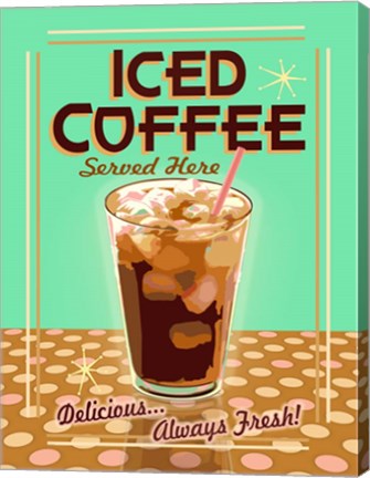 Framed Iced Coffee 2 Print