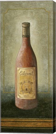 Framed White Wine 1 Print