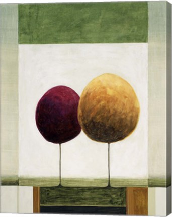 Framed Lollipop Trees 2 Print