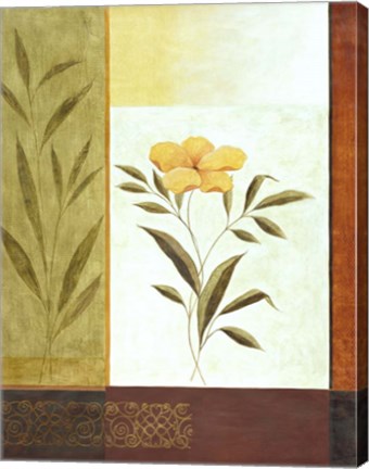 Framed Orange Bloom 1 Print