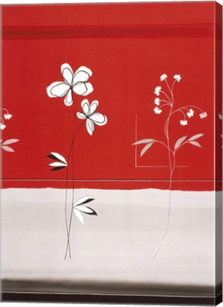 Framed Red Abstract 6 Print