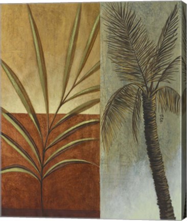 Framed Palm Leaves II Print