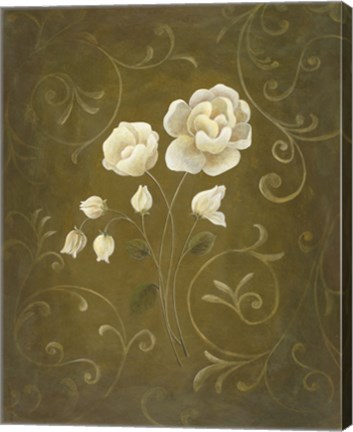 Framed White Flower and Buds II Print