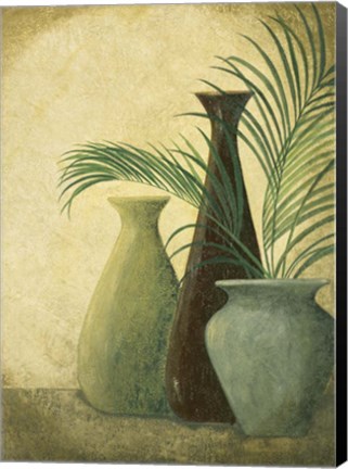 Framed Three Vases I Print