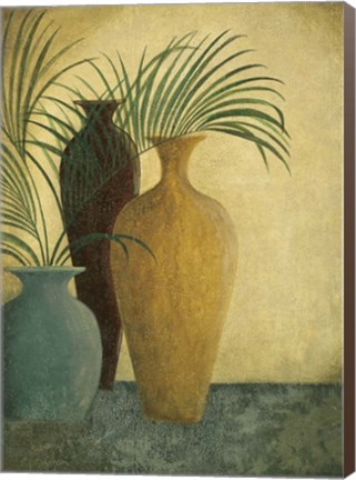 Framed Three Vases II Print