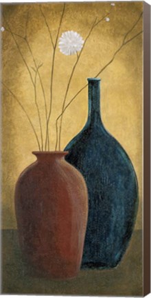 Framed Two Vases I Print