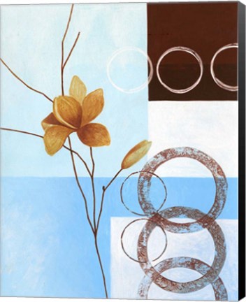 Framed Brown Flower III Print