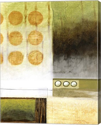 Framed Shades of Green I Print