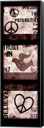 Framed Peace 24/7 Print