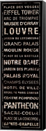 Framed Transit Paris I Print