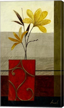 Framed Yellow Blooms II Print