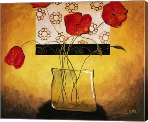 Framed Red Poppies II Print
