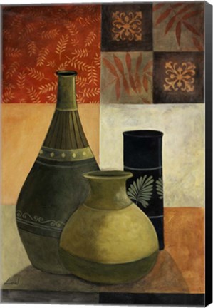 Framed Earthenware Pots III Print