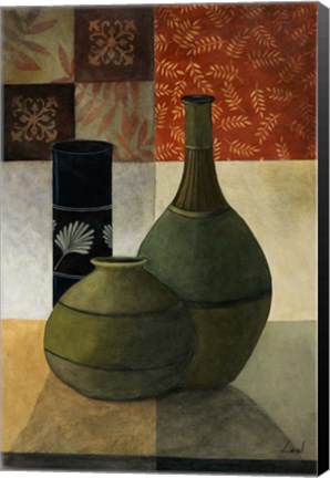 Framed Earthenware Pots IV Print