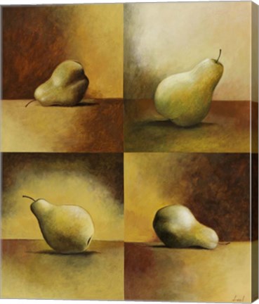 Framed Four Pears Print
