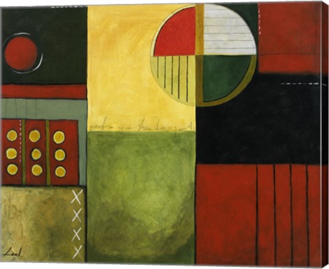 Framed Abstract Fields II Print