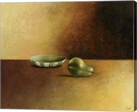 Framed Bowl and Pear Print
