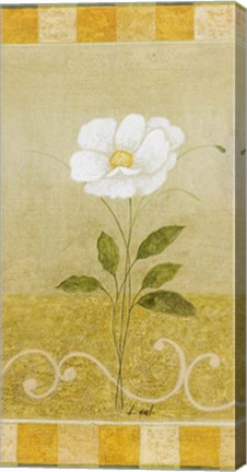 Framed Delicate White I Print