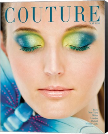 Framed Couture May 1958 Print