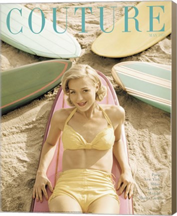 Framed Couture May 1951 Print