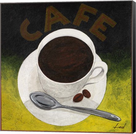 Framed Cafe II Print