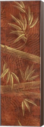 Framed Red Bamboo Panel Print