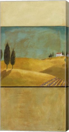 Framed Golden Fields II Print
