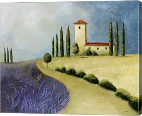 Framed Lavendar Patch Print