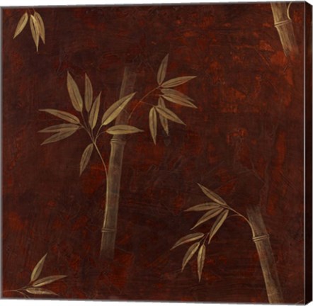 Framed Red Bamboo Print