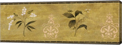 Framed White Flower on Gold Panel Print