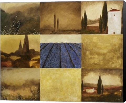Framed Tuscan Views I Print