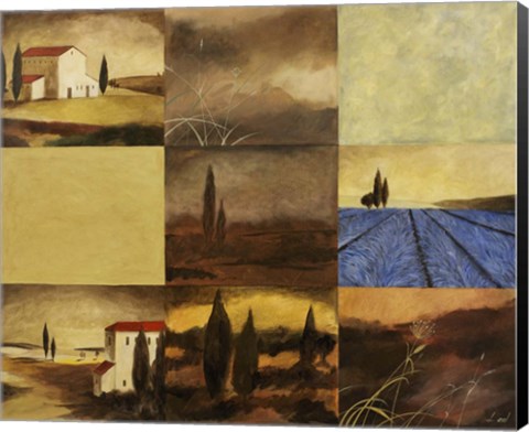 Framed Tuscan Views II Print