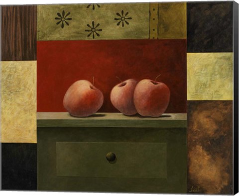 Framed Apple Trio Print