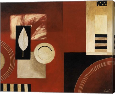 Framed Red and Black II Print