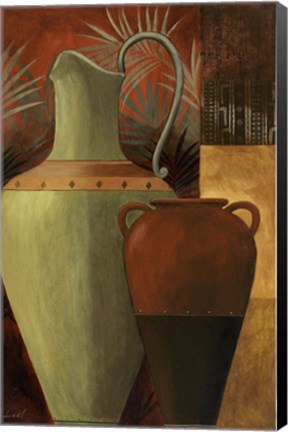 Framed Storage Jars II Print