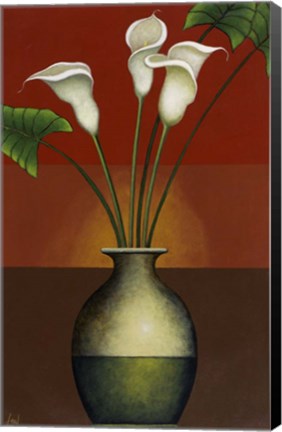 Framed Calla Lily Display I Print