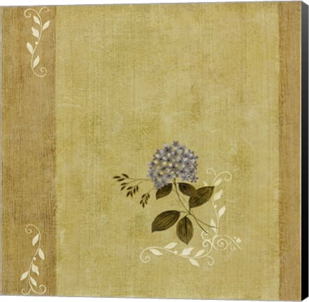 Framed Blue Flower Print
