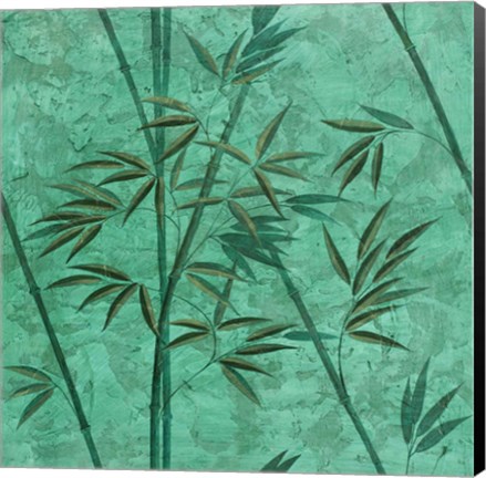 Framed Bamboo Green Print