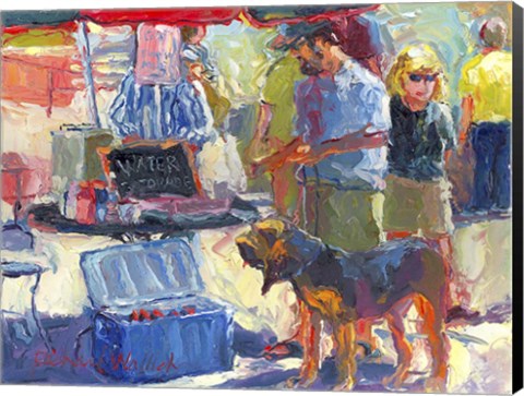 Framed Walking The Dog Print