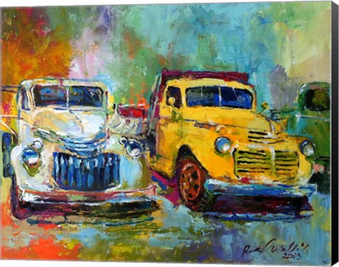 Framed Yellow Truck Print