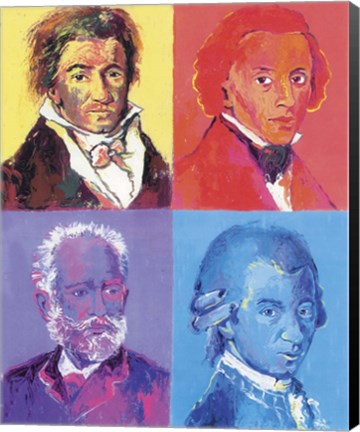 Framed Composers Print