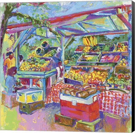Framed Fruit Market Print