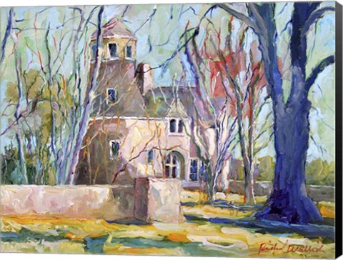 Framed Tan House Print