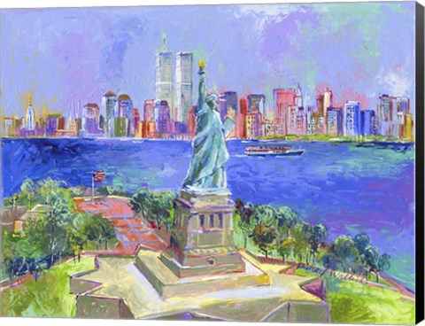 Framed Statue Of Liberty Print