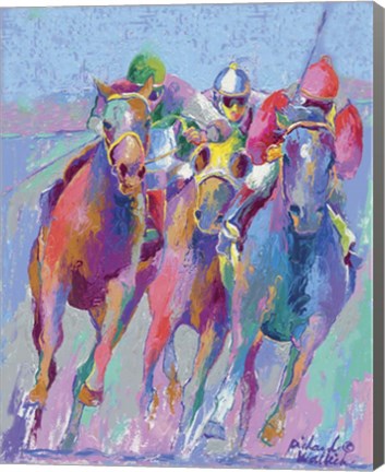 Framed Horse Race 2 Print