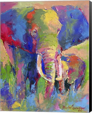 Framed Elephant 1 Print