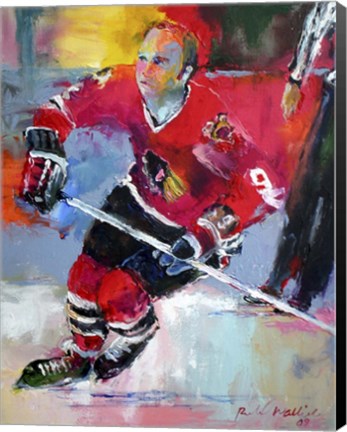 Framed Bobby Hull Print